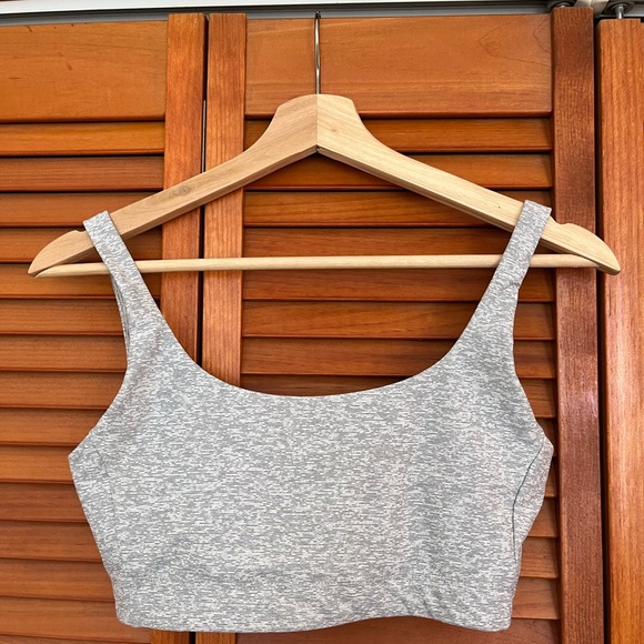Outdoor Voices Light Gray Exercise Set - Bra and Bike Shorts - Picture 2 of 7